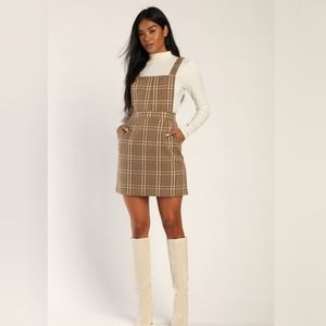 Plaid Pinafore Dress
